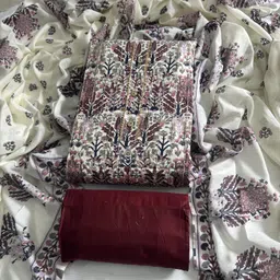 printchoice Unstitched Pure Cotton Salwar Suit Material Printed image 2