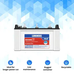 luminous Eco Watt Neo 1650 24V Inverter with RC16000 135Ah Tubular Inverter Battery image 3
