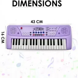 just97 Keyboard Piano, 37 Keys Piano Keyboard for Kids P95 Key Piano Keyboard with Mic & Charger PURP45 Analog Portable Keyboard image 3