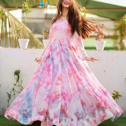 Women Maxi Multicolor Full Length Dress-image-0