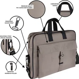 hvh world Men & Women Grey Messenger Bag image 3
