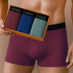 dasens Pack of 3 Solid Men Trunk-picture-22