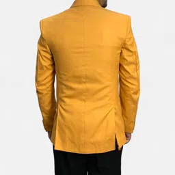 gargian master cut Men Solid Single Breasted Formal, Party Blazer image 3