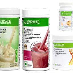 herbalife FORMULA1ROSEKHEER 500PROTIEN 200 GAFRESHENERGYDRINK PEACH 50 +SHAKEMATE 500 G Plant-Based Protein image 1
