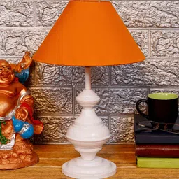 Mustard Shade Table Lamp With Metal Base By Foziq image 2