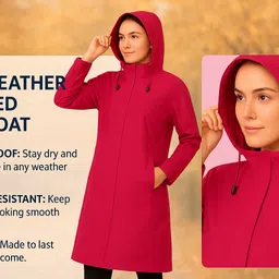 nephar Solid Women Raincoat image 4