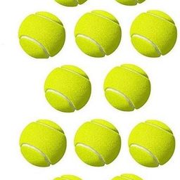 hackerx SUPER YELLOW TENNIS BALL WOOLEAN (PACK OF 12) Tennis Ball-picture-2