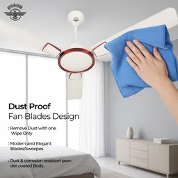 dysor 50W Energy Efficient Fan | 3 Blade Premium Designer | Ultra Quiet 400 RPM Motor with 12 Months Warranty Ultra High Speed 1200 mm Ceiling Fan image 5
