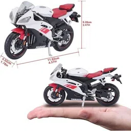 bestie toys Die-cast model 1:18 for Yamaha R6 alloy figures die-cast children's toy image 4