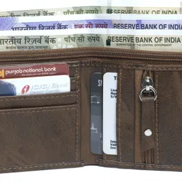 denny blacq Men Casual Brown Artificial Leather Wallet image 2