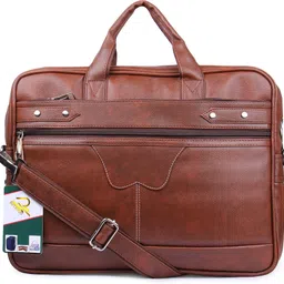 Men & Women Brown Messenger Bag - Regular Size-image-1