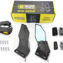 acube mart Manual Rear View Mirror For Universal For Bike Universal For Bike-picture-23