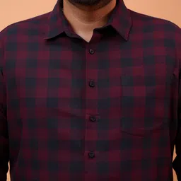 highlander Men Relaxed Fit Fit Checkered Spread Collar Casual Shirt image 5