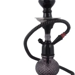 jaipurcrafts Black Dana Bombino Styal Glass 12 inch Glass Hookah-picture-28