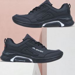 asian Waterproof-05 sports shoes for men | Latest Stylish Casual sport shoes for men | running shoes for boys | Lace up Waterproof black shoes for running, walking, gym, trekking, hiking & party Running Shoes For Men-picture-43