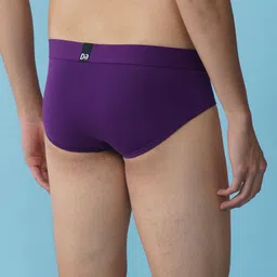 damensch Micro Modal Moisture Wicking Violet Solid Men Brief image 5