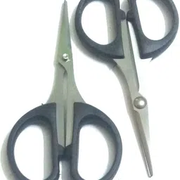 nawani 2 Pic Scissors for Nose Hair Cutting for Men and Women. Size - 4 Inch Scissors-picture-23