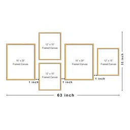 wens Mordern Multicolour Canvas & MDF Art Prints image 3