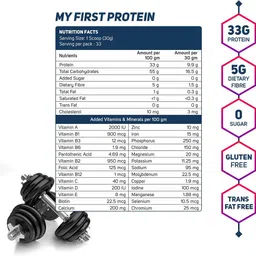 healthoxide My First Protein with whey, casein & pea, Chocolate Whey Protein image 4