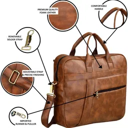 hvh world Men & Women Tan Messenger Bag image 3