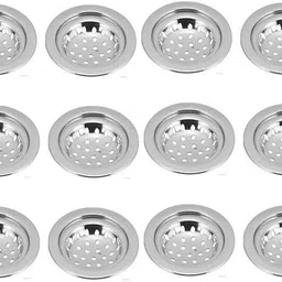 kamal Floor Stainless Steel Push Down Strainer image 1