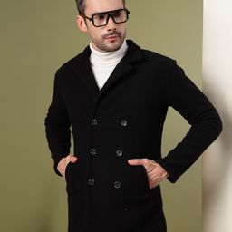 rigo Polar Fleece Solid Coat For Men-picture-6