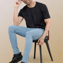 lzard Men Regular Mid Rise White Jeans image 5