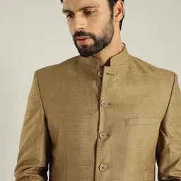 indian terrain Men Solid Single Breasted Casual Blazer image 3