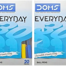 doms Everyday Ball pen | 80 Pens (Pack of 20 X 4) | Black 80 | Ball Pen-picture-12