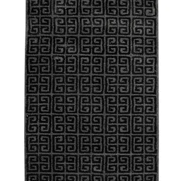 saral home Grey Abstract Cotton 4 ft x 6 ft Machine Made Carpet image 2