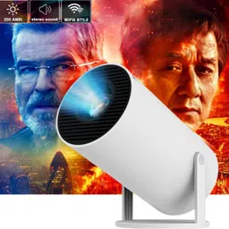 CLAIRBELL Smart Projector for Home 4K Support Rotabable Design withApp Netflix,YouTubeL213 (4500 lm / 1 Speaker / Wireless / Remote Controller) Portable Projector-image-39