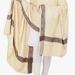 Zaria Fabs Polyester Solid, Printed Men, Women Shawl image 2