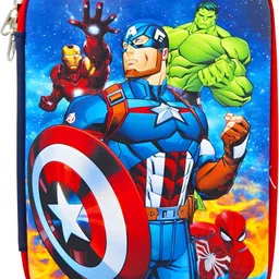 Captain America Pencil Box|Trendy Avengers EVA School Pouch – Strong, Travel-Friendly & Ideal for Stationery Storage Art EVA Pencil Box-image-0
