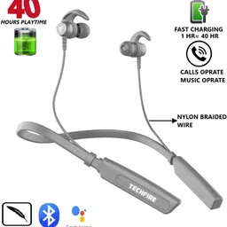 techfire 500v2 Neckband hi-bass Wireless Bluetooth headphone Bluetooth Headset image 5