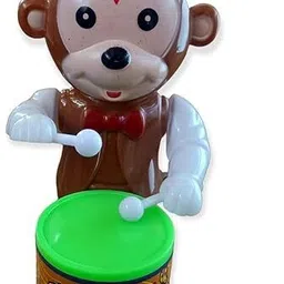 as enterprise Rat and Monkey Dancing Musical Drum Toy - Key Operated - Fun Toy for Kids image 3