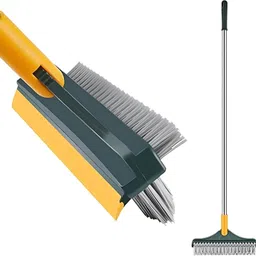 rhhg ecom Bathroom Cleaning Brush with Wiper 3 in 1 Toilet Brush with 180° Rotate Brush Plastic Wet and Dry Brush-picture-25