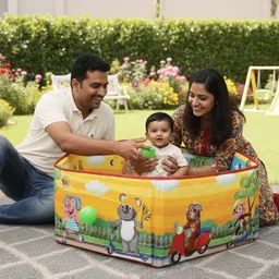 kv creation Ball Pool with 50 Colour-Full Balls Kids Play Tent House for 6M+ Girls and Boys image 5