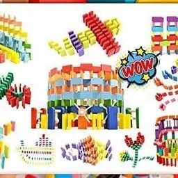chanak 100pcs Wooden Block Set for Kids, Wooden Building Block Set image 3