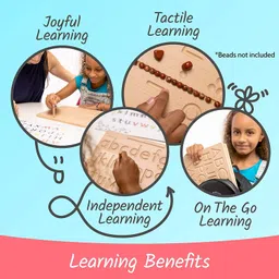 plus shine Small abcd Alphabet Tracing Board for Kids Learning Writing Practice Boards Game image 4