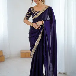 anouk Embellished Bollywood Satin Saree-picture-19