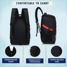 provogue Large 35 L Laptop Backpack Unisex Spacy with Rain cover and reflective strip image 3