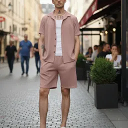 natris Shirt Regular Shorts Co-ords Set image 3