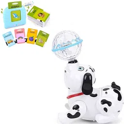 premio coppex Dancing Dog Toy 3D Lights & Musical Play + [Free Flash Card]-picture-24