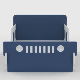 boingg! - a happy start Vroom Kids Bed in White Matte Colour image 2