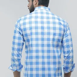 base 41 Men Slim Fit Checkered Casual Shirt image 2