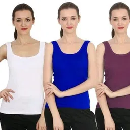 palmlon Women White, Purple, Blue Camisole image 1