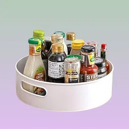 aeybvx Plastic all-round Turning Holder Serving Tray – Apartment & Culinary Area Storage Basket-picture-25