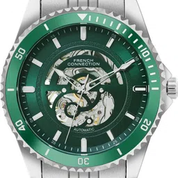 french connection AETHER DRIVE Green Round Dial | Automatic Watch for Men's | FCA26NSM Analog Watch - For Men FCA26NSM image 1
