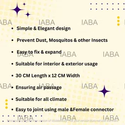 iaba IAHNS Insect Net Mosquito NET,Ventilation Closer,AIR Hole NET,30/11 cm Insect Net image 3