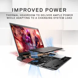 DELL G15 AMD Ryzen 7 Octa Core 5800H - (16 GB/512 GB SSD/Windows 10/4 GB Graphics/NVIDIA GeForce RTX 3050) G15-5515 Gaming Laptop image 2